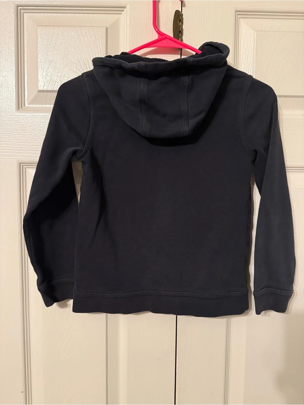 Nike Kids black Zip-Up Hoodie with White Logo